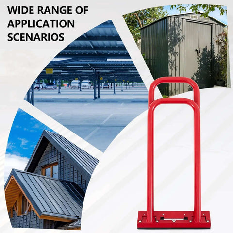 Heavy Duty Hand Seamer For Lock Stand Seam Roofing Tool With Rubber Grommets For 1.5 Inch Vertical Seams shown with applications