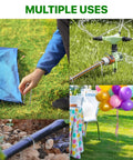 U Shape Garden Stakes 50 Packs 4 Inch 11 Gauge Heavy Duty Galvanized Landscape Staples For Easy Install Irrigation Tubing Hoses