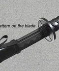 Close-up of Plastic Training Katana Sword With Sheath For Role Play And Stage Performances Blunt Edge Practice Samurai Sword