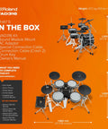 V Drums Acoustic Design 5 Piece Kit With 3 Series Build And V31 Module overview and components diagram