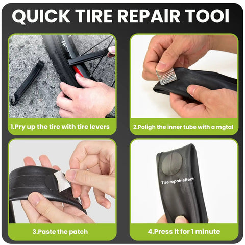 Quick tire repair tool instructions for 20x3.0 Fat Bike Inner Tubes 2 Pack With 32mm Schrader Valve Premium Butyl Rubber