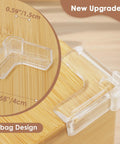 12 Pack Heavy Duty Corner Protectors For Baby Safety Furniture Edge Guards, clear corner bumper with airbag design on wood.