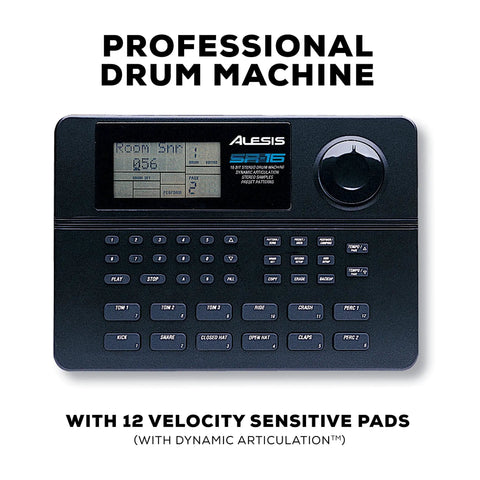 Studio Grade Standalone Drum Machine With 233 Onboard Sounds, Built In Digital Effects, Dynamic Articulation, And Seamless MIDI Connectivity