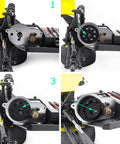 Steel Spur Gear Upgrade For 1/16 Losi 2WD RC Cars 0.5M 48P 54T 55T 40Cr installed in RC car close-up