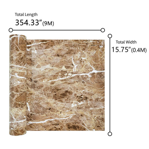 Faux Marble Countertop Cover Peel And Stick Wallpaper Granite Contact Paper For Kitchen Cabinets Brown Waterproof Self Adhesive