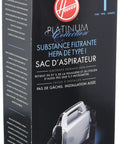 Image of Type I 5 Layer HEPA Vacuum Bags For Platinum Canister Vacs Pack Of 2 Self Sealing Refill AH10005 packaging