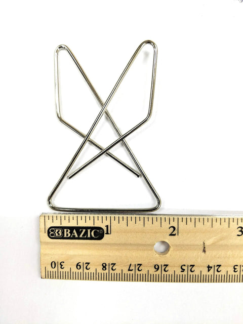 Butterfly Paper Clamps No 1 Large Capacity Heavy Duty Clip for Bulky Paper shown with ruler for size reference