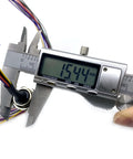 M12 12 Pin A Coded Male Connector Cable IP67 Waterproof with caliper measuring diameter, unshielded, for panel assemblies