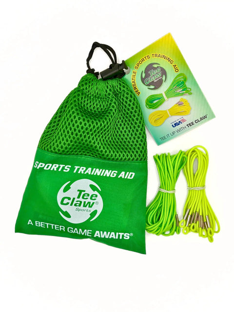 Pack Of 10 Golf Practice Lanyards For Alignment And Swing Training Indoors And Outdoors, includes green mesh bag and lanyards