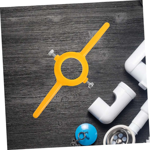 Two Piece NPT Threading Tool Kit For Home Garage DIY ABS Threader Die Set with plumbing components on dark wood surface.