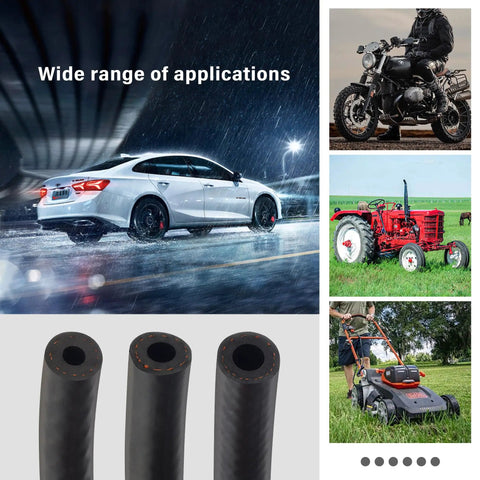 Durable Quarter Inch Fuel Line Hose Upgrade with 300 PSI Rating and 20 Clamps 10 Foot Universal Kit built for multipurpose use