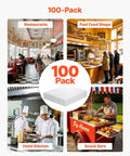 No Sweat Heavy Duty 100 Pack Deep Fryer Filter Papers For Commercial Kitchens 15 By 13 Inch Disposable Oil Strainer Sheets in busy food settings.