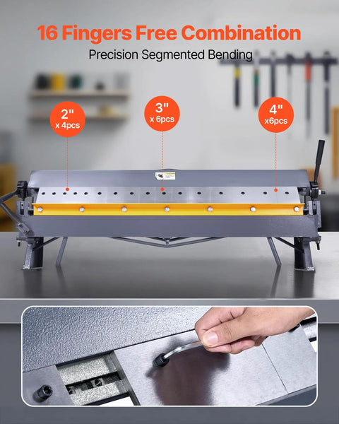 No Nonsense Box And Pan Brake Delivers 50 Inch Sheet Metal Bending Power Handles 16 Gauge Mild Steel Like A Champ Adjusts Cleanly From 0 To 135 Degrees Rugged Aluminum Frame Sets Up Quickly For Serious Shop Fabrication Projects