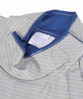 Close-up of Fencing Lame Electric Foil Jacket with adjustable collar showing inner stitching detail, Size 42, Pro Grade Gear