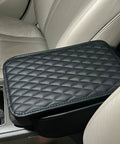 Universal Car Middle Console Cover Must Have With Two Storage Pockets Armrest Cushion Made From Premium Microfiber Leather