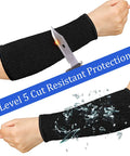 Three Pairs Of Heavy Duty Arm Protectors For Thin Skin And Bruising Cut Resistant Forearm Sleeves Level Five Burn Protection