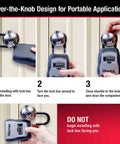 Step-by-step installation of outdoor 4 digit code key lock box holds 5 keys 3 pack go to real estate pros and landlords key safe.