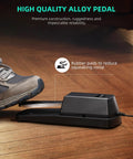 Sustain Pedal For Keyboards And Digital Pianos With Polarity Switch One Quarter Inch Input Universal Compatibility on wood floor