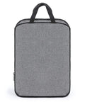 Go To Waterproof Shoe Bag For Travel And Gym, large capacity dustproof sneaker organizer with zipper, snowflake textured fabric, front view