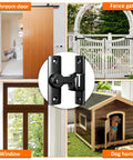 Heavy Duty Dual Angle Barn Door Lock With 90 And 180 Degree Install Easy To Mount Small Door Latch for various doors and gates
