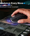 XL Mouse Pad With Excel Shortcut Cheat Sheet Ultra Large Waterproof Non Slip Desk Mat For Work Study Gaming Keyboard Shortcuts 31.5 Inches By 11.8 Inches showcasing mouse usage.
