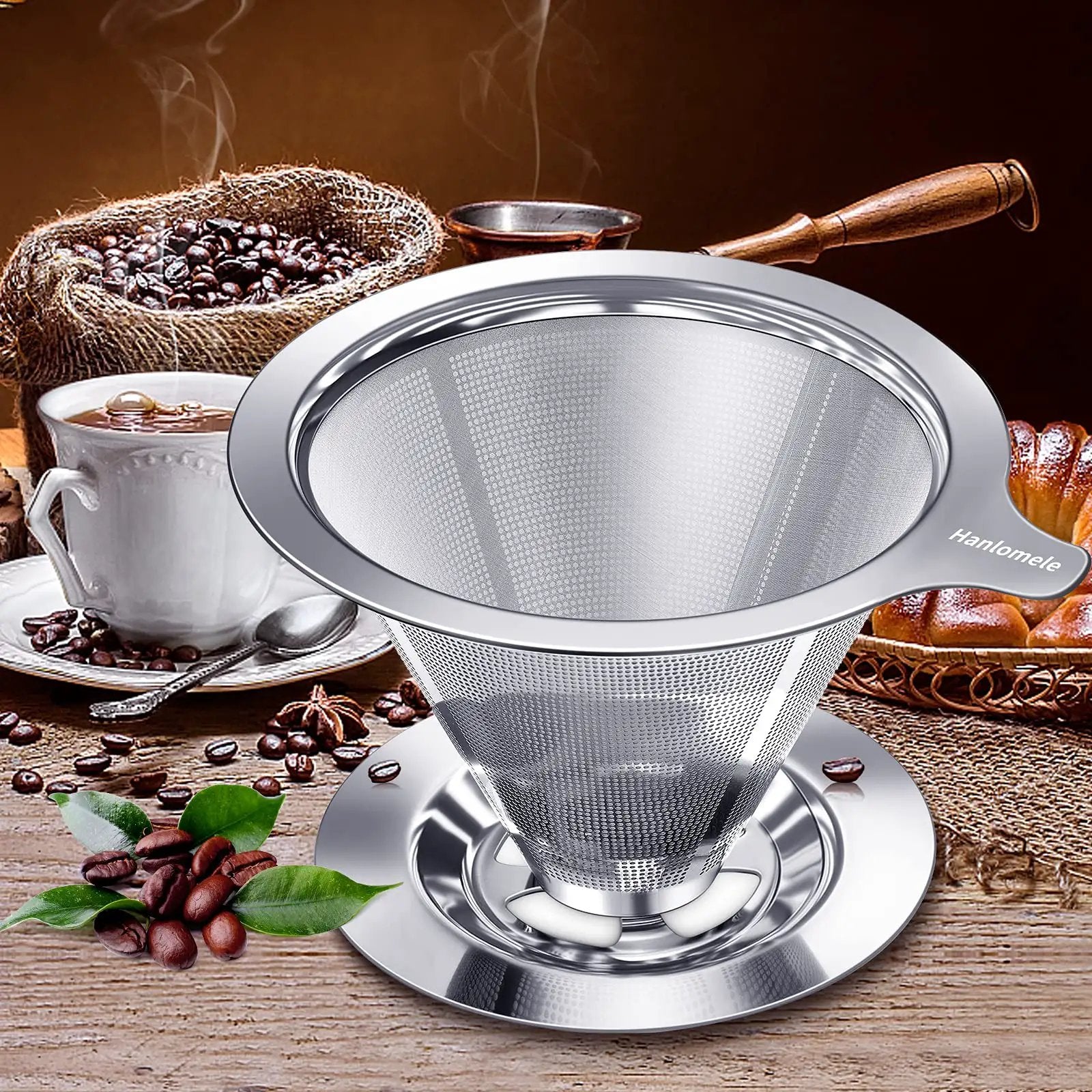 Pour Over Coffee Dripper: Rich Coffee Taste ✓
