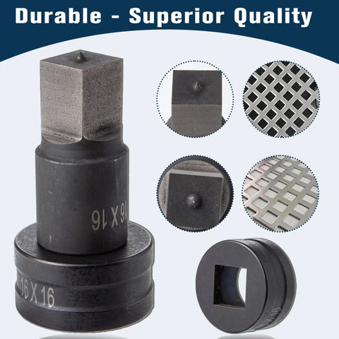 Hella Tough Ch 70 Hydraulic Hole Punching Die Set With Square And Oval Slotting Molds For Industrial Presses Killer Replacement Tools For Quick Job Site Prep Work