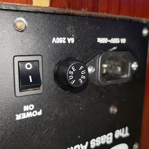 Five Pack Heavy Duty Fuse Block Caps Panel Mount Holders Compatible With Agc Mdl Adg Fuses For Boat Marine And Automotive Electrical Systems Smooth Durable Nylon Covers For Quick Hookup And Solid Performance on a panel with buttons and slots.