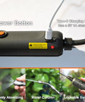 Electric Garden Sprayer 2 Gallon With Telescopic Wand Cordless Battery Powered No Pump Needed Weed Sprayer charge port detail