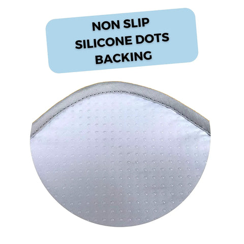 Close-up of non-slip silicone dots backing on Portable Ironing Mat 21x28 Inch With Heat Reflective Silicone Coating.