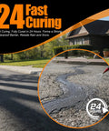 Self Leveling Concrete Crack Filler And Rapid Dry Cement Sealant For Driveways And Patios Goes On Smooth in action on pavement