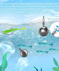 Forty Piece Round Fishing Weights Set Ball Sinkers With Barrel Swivels For Saltwater And Freshwater Casting Drop Shot Catfishing Three Eighth Ounce Ten Gram Lead Weights Built Tough For Real World Fishing 10g lead drop shot sinker with 360° swivel