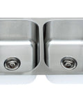 Craftsmen Series 33 Inch Equal Double Bowls Kitchen Sink With 9 Inch Deep Basins Brushed Matte Finish 18 Gauge 304 Stainless Steel