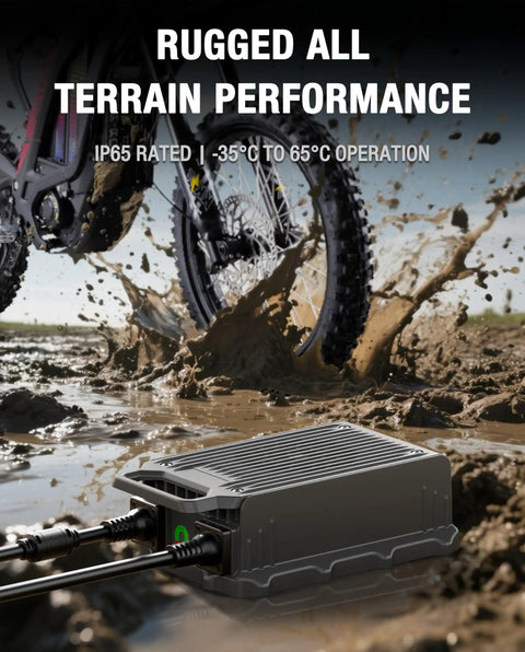 67.2V 10A Rapid Charger For 60V Lithium E Bike Batteries With IP65 Waterproof Rating And Cooling Fan High Efficiency Fast Charge For Electric Dirt Bikes Like Light Bee X And Segway X260 Safe Reliable And Ready To Ride