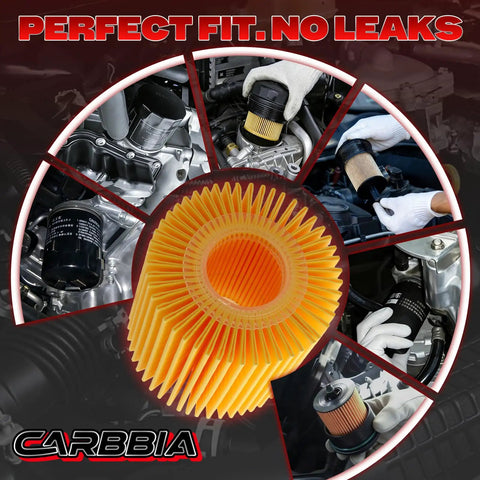 Toyota Engine Oil Filter Kit 6 Pack Top Notch Compatible With Camry 2007 2017 RAV4 Highlander in use and close-up views