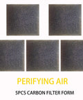 Five carbon filters for Heavy Duty Solder Fume Extractor With 5 Carbon Filters, Soldering Smoke Absorber And Welding Smoke Remover For Clean Air.