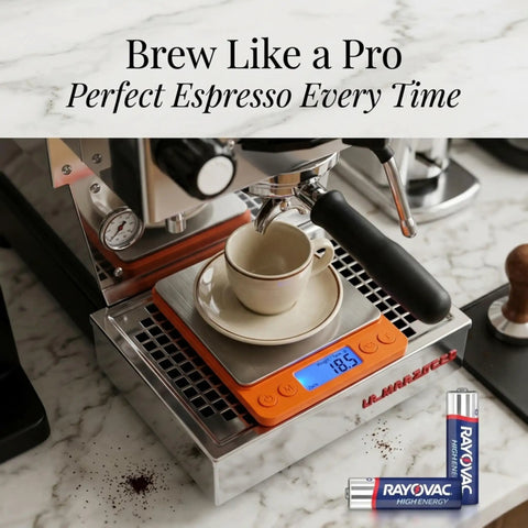 Barista Grade 0.1G Precision Coffee Scale For Espresso And Pour Over With 3000G Capacity Pocket Size On The Go LCD Display And Tare Function Batteries Included Perfect For Accurate Brews At Home used under espresso machine with cup