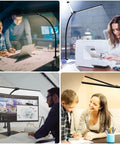 Ultra Wide Dual Head LED Desk Lamp With Clamp, 50 Adjustable Lighting Modes, Eye Caring Task Light for Home Office use