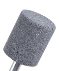 Close-up of Go To Mounted Abrasive Stone Set for Rotary Tool One Quarter Inch Shank, Corundum Aluminum Oxide Grinding Head