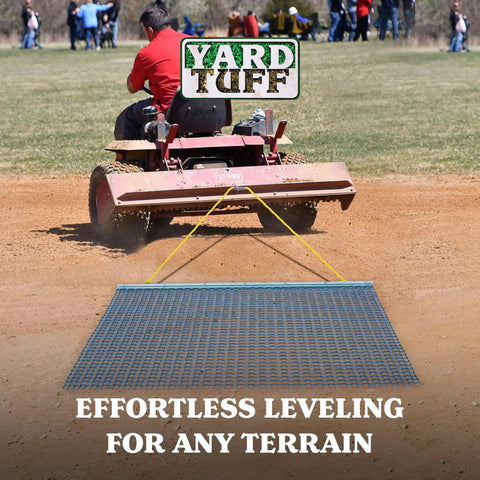 Heavy Duty 3x5 Foot Drag Mat For ATV UTV And Lawn Tractor Leveling Field Surface with zinc and steel mesh on dirt field