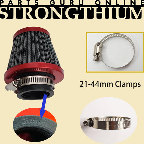 35mm Pod Style Air Intake Filter For ATVs Dirt Bikes Go Karts Pit Bikes And Mini Bikes Fits 49cc To 125cc Tao Tao Coolster Kazuma