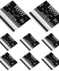 Eight Pack MPR121 Capacitive Touch Sensor Breakout Board With I2C Interface For Keyboard DIY Projects V12 Controller Module Featuring Eight LED Driving Pins And Twelve Electrode Support arranged in grid layout.