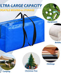 Ultra Heavy Duty 57 Gallon Jumbo Moving Storage Bag Beast Of A Tote Extra Large shown with items like bedding and clothing