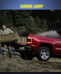 High Mount 3Rd Brake Light LED Cargo Lighting For Chevy Silverado and GMC Sierra Trucks 2014 2018 in use at night