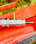 Half Inch ISO 16028 Flat Face Skid Steer Male Hydraulic Quick Coupler Pressure Decompression Relief Release Tool on machinery