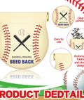 12 Pack Mini Baseball Snack Bags With Squeeze Tops Canvas Treat Bags For Team Gifts Party Favors Portable Sport Style