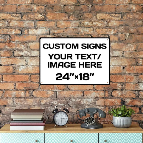 Custom Aluminum Weatherproof Metal Sign With Optional Reflective Surface For Yard Or Road Safety Built Damn Tough With Premium Fade Proof Ink and Top Shelf Graphics for Maximum Impact, 24x18 inch