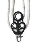 Deluxe Fiddle Block Kit With Anodized Aluminum UniBody Frame For Tree Pulling And 1000 Lb Working Load Built In Cleat