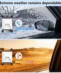 Heavy Duty Starlink Mini Suction Mount For Window Sunroof Rock Solid Carbon Steel Frame in cold and hot weather settings.