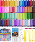 60 Color Polymer Clay Starter Kit For Kids And Adults DIY Modeling Clay Oven Bake Art And Crafts Set With Sculpting Tools